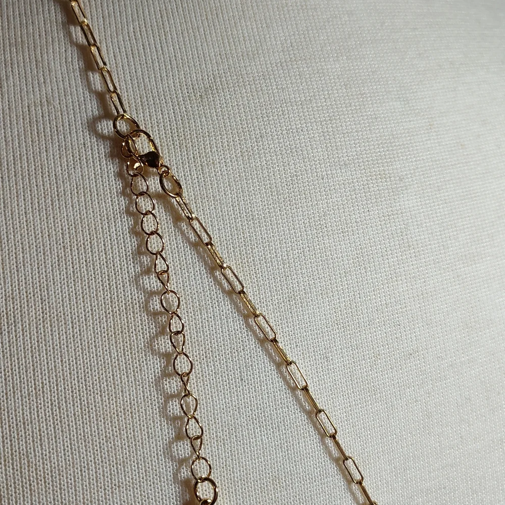 Gold and Raspsberry Purple Statement Necklace NWOT